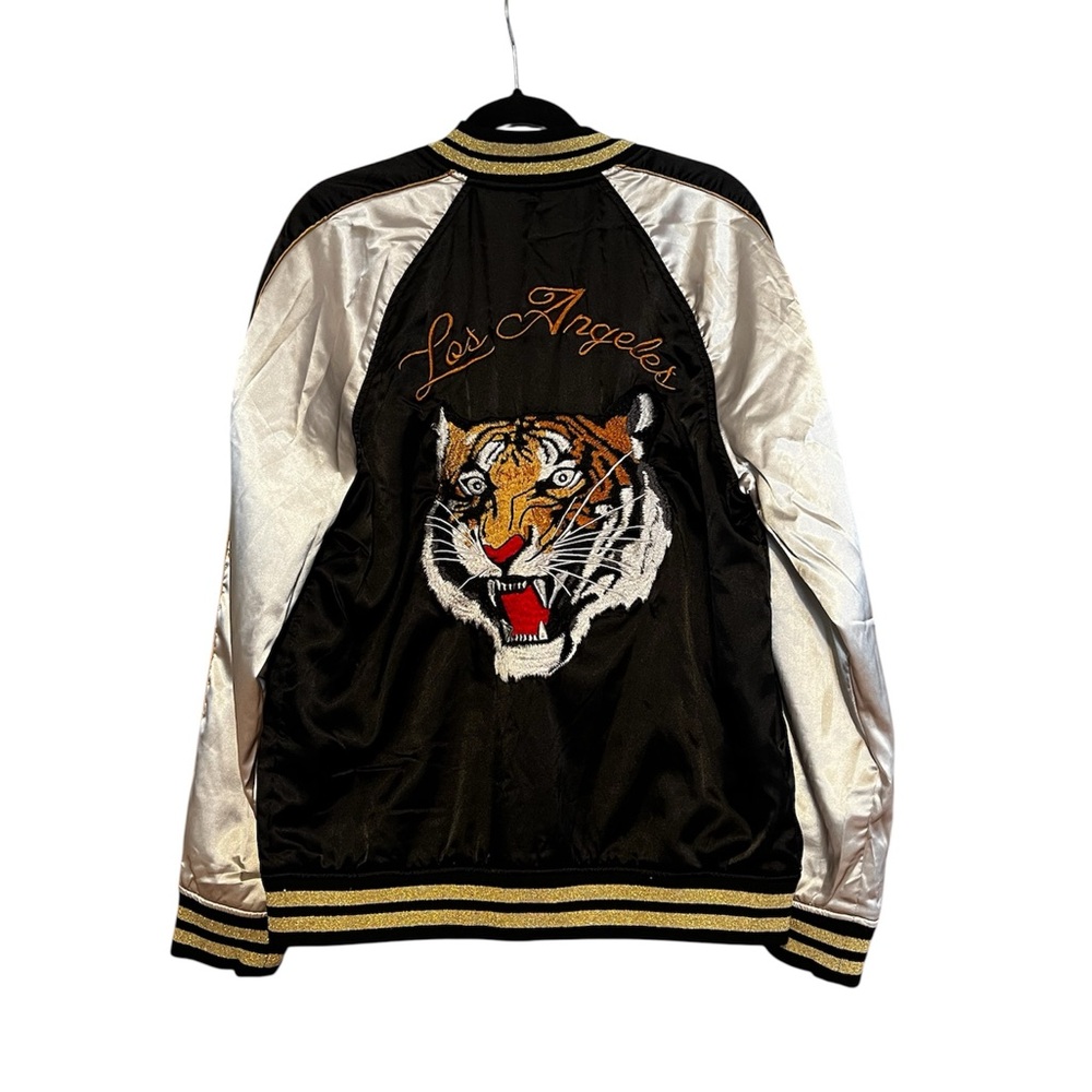 Satin Tiger Bomber Jacket